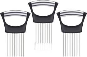 -1 445028887814 3 Pcs Premium Stainless Steel Onion Holder For Slicing Slicer Oni