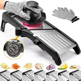 -bingbing- 445006250289 Mandoline Food Slicer For Kitchen Adjustable Stainless Steel Vegetabl