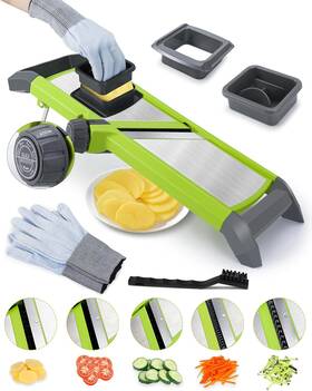 -bingbing- 705353201189 Mandoline Slicer For Kitchen Adjustable Food Ve