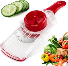 -bingbing- 744110603026 Mandoline Slicer With Hand-held Vegetable Food Holder Adjustable S