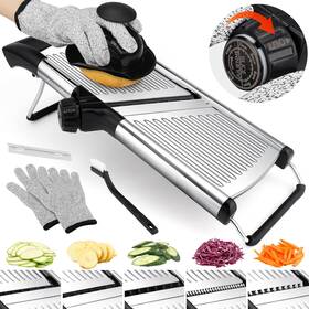 Qpq-bxg-03 -bingbing- Mandoline Slicer For Kitchen Adjustable Food Stainless Steel