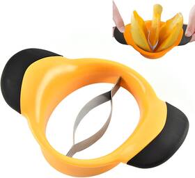 -mango-cutter 445037393306 Slicer Splitter With Stainless Steel Blade Pit
