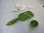 00471n Unbranded Set Of Two Hand-held Mandolin Slicer Green White New