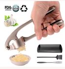 0759195884703 Flower Orchard Garlic Press Stainless Steel Mincer Professional