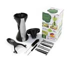111722-bl Ez Chef Comfort Handle Bpa Free Vegetable Spiralizer Bundle Black