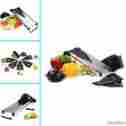 13077 Spring Kitchen Mandoline Slicer Stainless Steel Food V Blade Different Inserts 634480713077