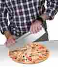178596 Utopia Kitchen Pizza Cutter Stainless Steel Curved Rocking Blade 14 Inch 783185178596