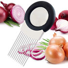 334172273161 Unbranded Kitchen Stainless Steel Onion Holder Slicer Vegetable