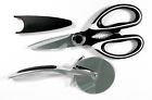 4260480770008 Elpramo Pizza Rolling Cutter Kitchen Scissors Stainless Steel