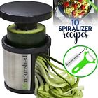 43188-240292 So Nourished Hand Held Spiralizer Vegetable Slicer Zoodle Maker Veggie