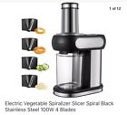 43188-365555 Aicok Electric Vegetable Spiralizer Slicer Spiral Black Stainless Steel
