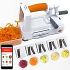 4335496302 Mealthy Spiralizer Small White Grey 696227014403