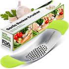 4335508526 Yarmoshi New Garlic Press Solid Stainless Steel Rocker 674023757588