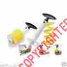 4852250 Pineapple Slicer Ring Maker Black Handle Vacu Vin Corer Cutter Peeler Kitchen Gadget 2397
