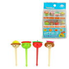 4978446018124 Japanbargain Set Of Plastic Face Shape Food Fruit