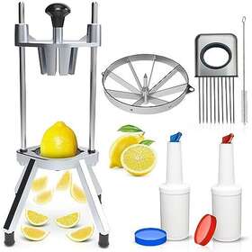 4zenev 860009287105 8 - Section Commercial Lemon Cutter Easy Wedger Stainless Still Blade