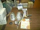 5star Processor 5 Shredder Saladmaster Stainless Steel Vintage Food Slicer Cones