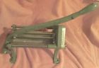 652043158103 Vintage French Fry Cutter Green Enamel Commercial Potato