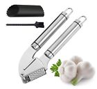 661787209873 Unbranded Garlic Press Stainless Steel Presser Kitchen Mincer