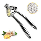 678518011 Iccker Garlic Press With Cleaner And Large Hopper Mincer Rust