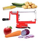 691953031731 Penson Manual Red Stainless Steel Twisted Potato Apple