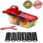 723740810714 Dragon Red Kitchen Slicer Vegetable Mandoline Dicer Cutter