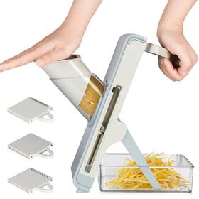 77outdoor 954423906002 Safe Mandoline Slicer For Kitchen Professional 4 In 1 Vegetable Chopper With Con
