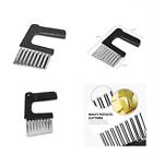 784099142840 Crinkle Cutter Sarissa Stainless Steel Wavy Chopper Potato