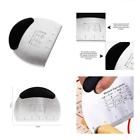 784099180668 Stainless Steel Dough Scraper Merssyria Multipurpose Pastry Pizza