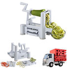 8854 Vohshef Paderno Spiralizer World Cuisine Tri Cut Blade Plastic Spiral Vegetable Slicer 780186238854