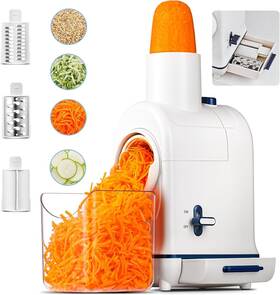 Az-vc805-cw Aaobosi Electric Cheese Grater Aobosi Shredder Slicer Salad White