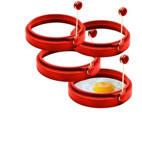 R169-4 Abam Professional 4 Inch Silicone Egg Ring Pancake Mold For Breakfast Sa