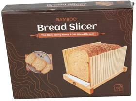 Abioto 850031614048 Amioto Bamboo Wooden Foldable Bread Slicer Perfect Sliced Homemade Loaf-#3