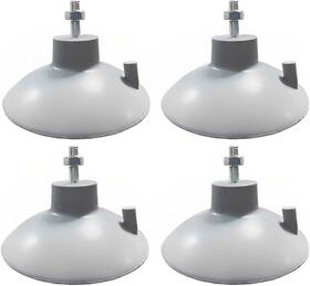 Ffscf04 Accencyc 4 Pcs French Fry Suction Cup Feet Commercial With Gray