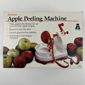 Acme 072898994501 Vintage Deluxe Apple Peeling Machine -acme-manual Recipes Box