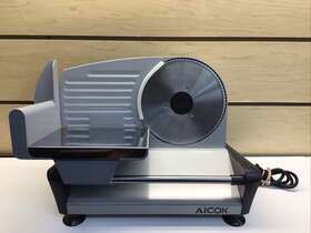 Sl519n Aicok Electric Meat Slicer Deli 20cm Serrated Blade 150w Silv