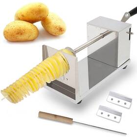 Aidoit 718206518822 Tornado Potato Spiral Cutter Manual Stainless Steel Potatoes Twister