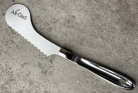 T-131 All-clad Stainless Tomato Slicer - Rare Kitchen Utensil Knife / Spreader