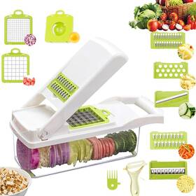 Alr-qcq008 Alrens Vegetable Chopper Mandoline Slicer Cutter And Grater 12 In 1