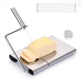 Alxbsone 711523534407 Cheese Slicer Stainless-steel Cutter - Wire Slicers For Block