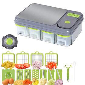 Amazin Goods 198715479133 All-in-one Vegetable Chopper And Prep Station - Multifunctional Food M