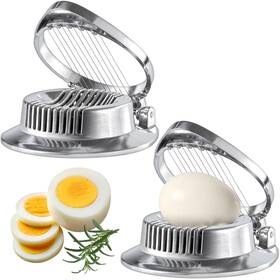 Aa-0710 Amazing Abby 2-pack Aluminum Egg Slicer Metal Mushroom Food-grade Multi-purpose C