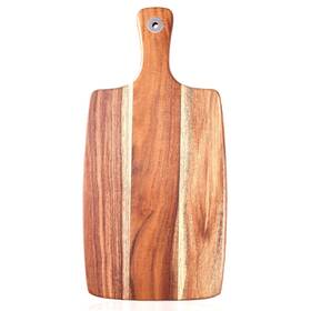 Ampseven 619185664503 Acacia Wood Cutting Board With Handle - Wooden Chopping Charcuterie Boa