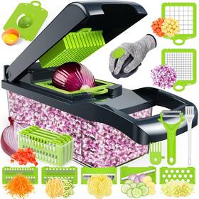 Amzeth 705690613133 Vegetable Chopperfood Chopperpro 17 In1 Multifunctional Onion Chopperveggie Chop