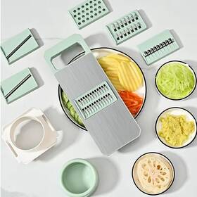 Anam 313093997905 6-in-1 Vegetable Chopper Multifunction Cutter With Container And Stainless S