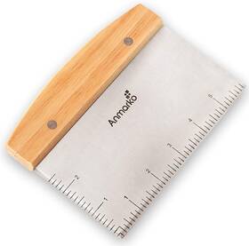 Anmarko 445017332318 Dough Cutter For Bread And Pizza - Stainless Steel Metal Griddle Scraper