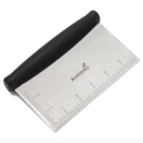 Anmarko 642896208933 Stainless Steel Metal Griddle Scraper Chopper - Great As Dough Cutter For Bre