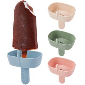 Aodistuce 710946299764 Drip-free Silicone Popsicle Holders With Straw 2 Slots For Standard And Wide St