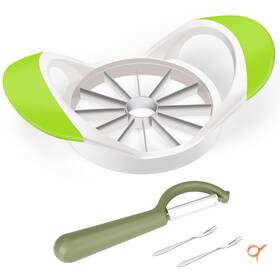 Aovchei 755630808150 Upgraded Apple Slicer Corer And Divider 4.72 Inch 12 Super Sharp Stainless