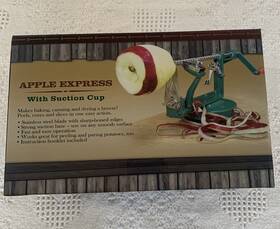 77115 Apple Express Peeler With Suction Cup. Peels Cores And Slices